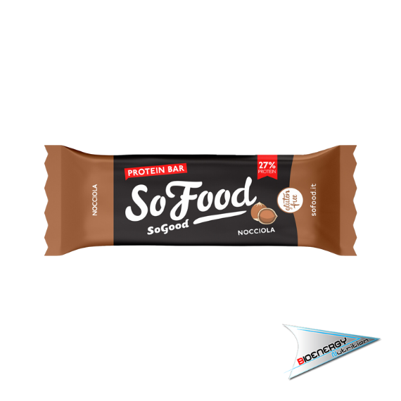 So Food So Good-PROTEIN BAR (Gusto Nocciola - Conf. 16 barrette da 40 gr)     